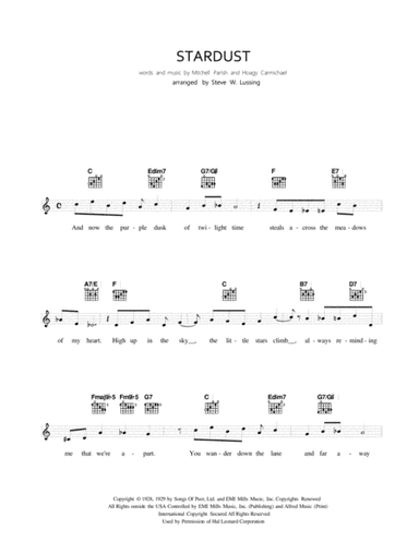 Stardust (arr. Steve William Lussing)