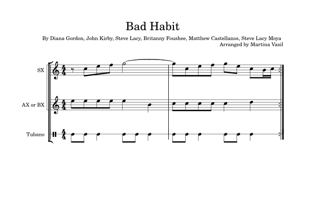 Bad Habit (arr. Martina Vasil)