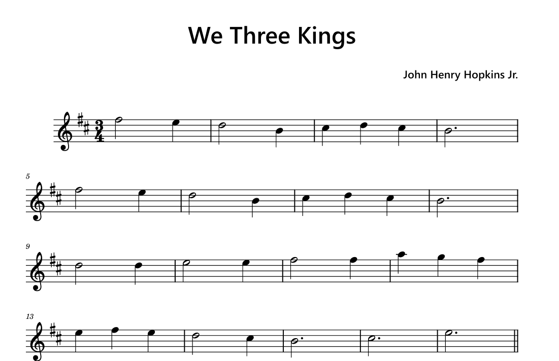 We Three Kings (arr. Funtom)
