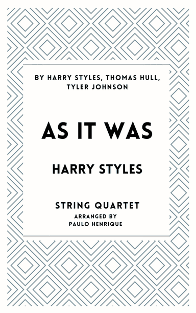 As It Was (arr. Paulo Henrique)