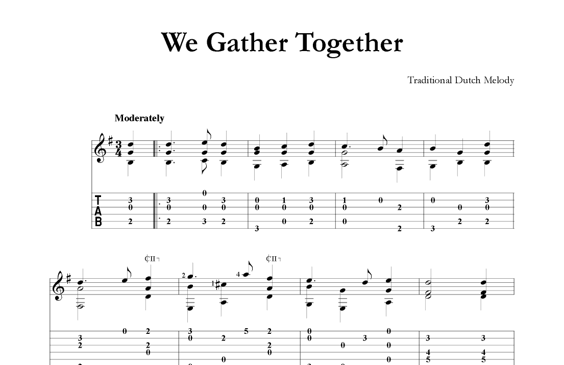 We Gather Together (arr. Mark Phillips)