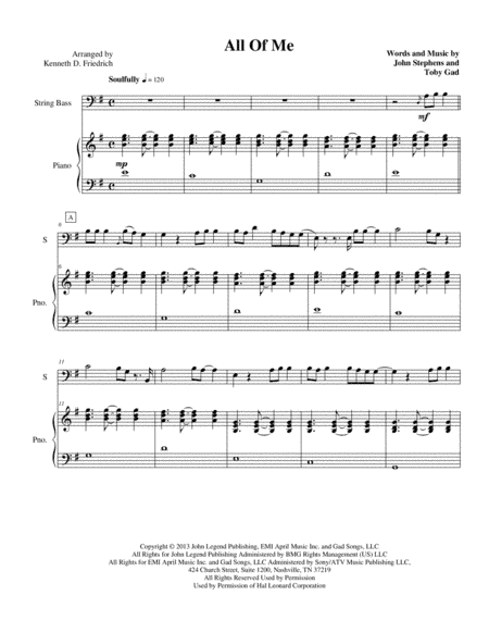 All Of Me (arr. Kenneth D. Friedrich)