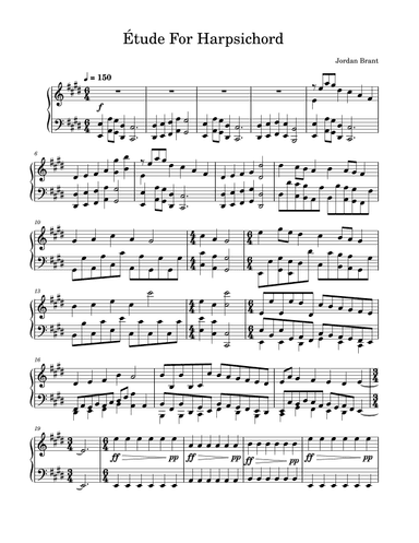 Étude For Harpsichord