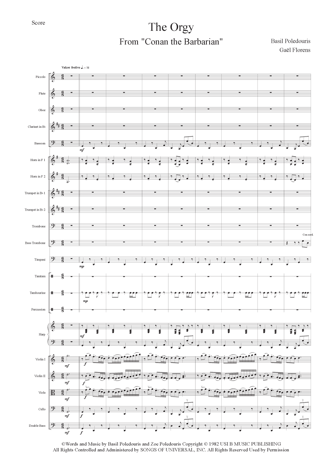 The Orgy (arr. Gael Florens)