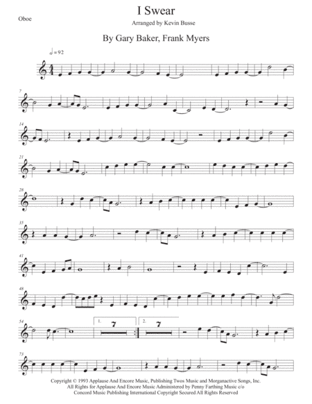 I Swear (arr. Kevin Busse)