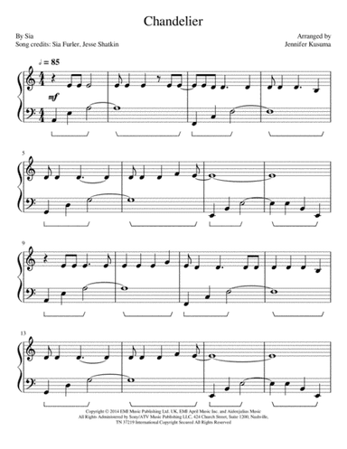 Chandelier (arr. Jennifer Kusuma)