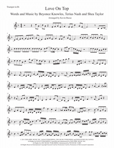 Love On Top (arr. Kevin Busse)
