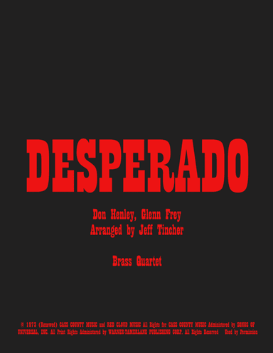 Desperado (arr. Jeff Tincher)