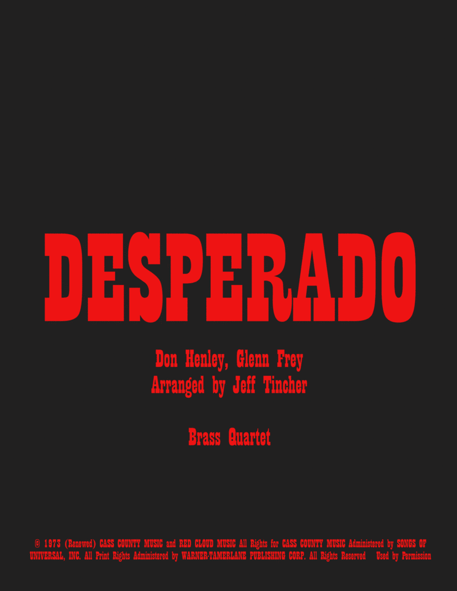 Desperado (arr. Jeff Tincher)