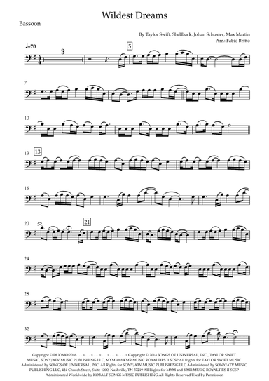 Wildest Dreams (arr. Fabio Britto)
