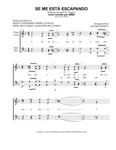 Se Me Esta Escapando (arr. Jay Dougherty)