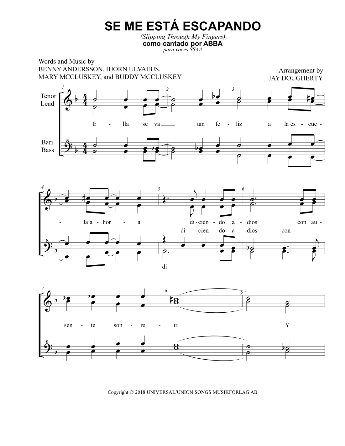 Se Me Esta Escapando (arr. Jay Dougherty)