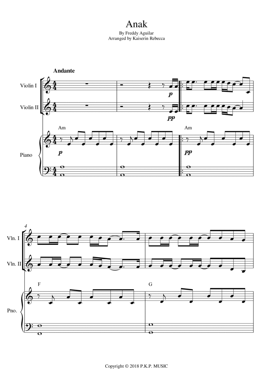 Anak (arr. Kaiserin Rebecca)
