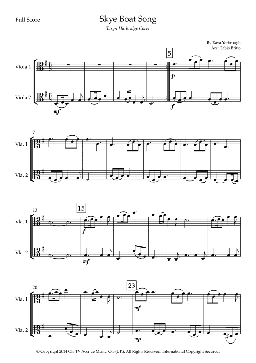 Skye Boat Song (arr. Fabio Britto)
