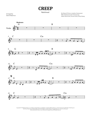 Creep (arr. Daniel Nakamura)