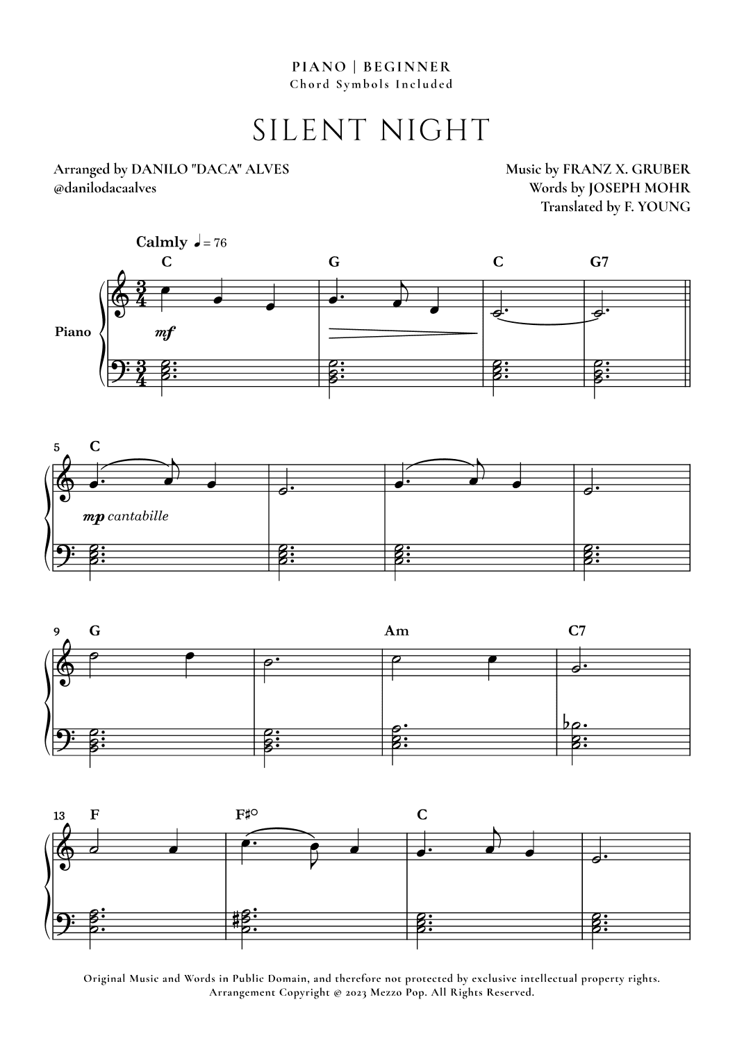 Silent Night (arr. Danilo "Daca" Alves)