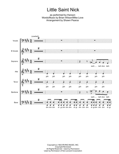 Little Saint Nick (arr. Shawn Pearce)