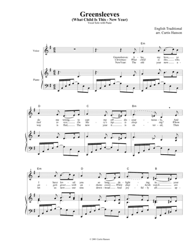 Greensleeves (arr. Curtis Hanson)