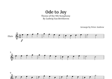 Ode to Joy (arr. Peter Andrew)