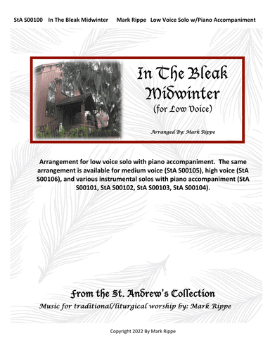In The Bleak Midwinter (StA S00100) (arr. Mark Rippe)
