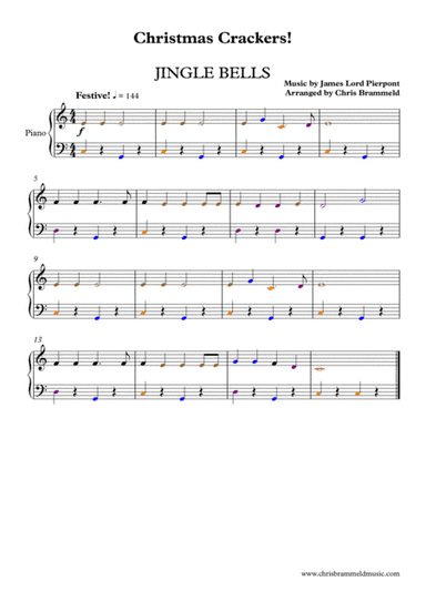 Jingle Bells - easy piano (arr. Christopher Brammeld)