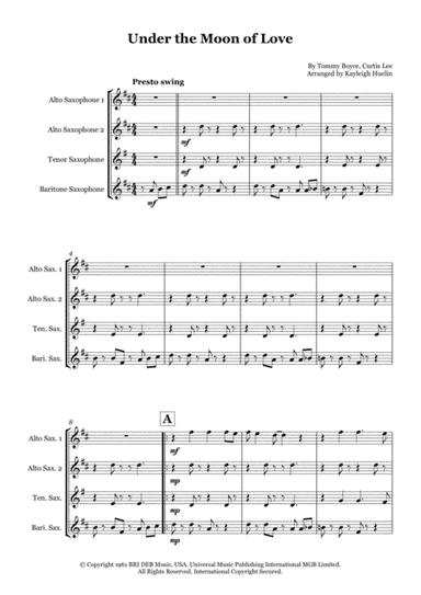 Under The Moon Of Love (arr. Kayleigh Huelin)