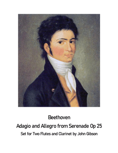 Beethoven Adagio and Allegro, Serenade Op. 25 for 2 flutes and clarinet (arr. John Gibson)