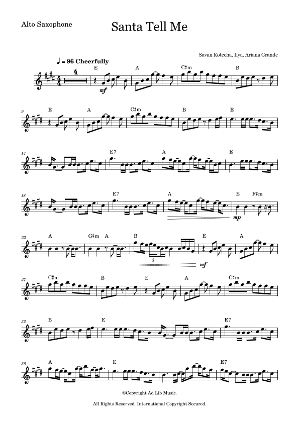 Santa Tell Me (arr. Music Ad Lib)