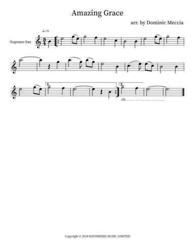 Amazing Grace (arr. Dominic Meccia)