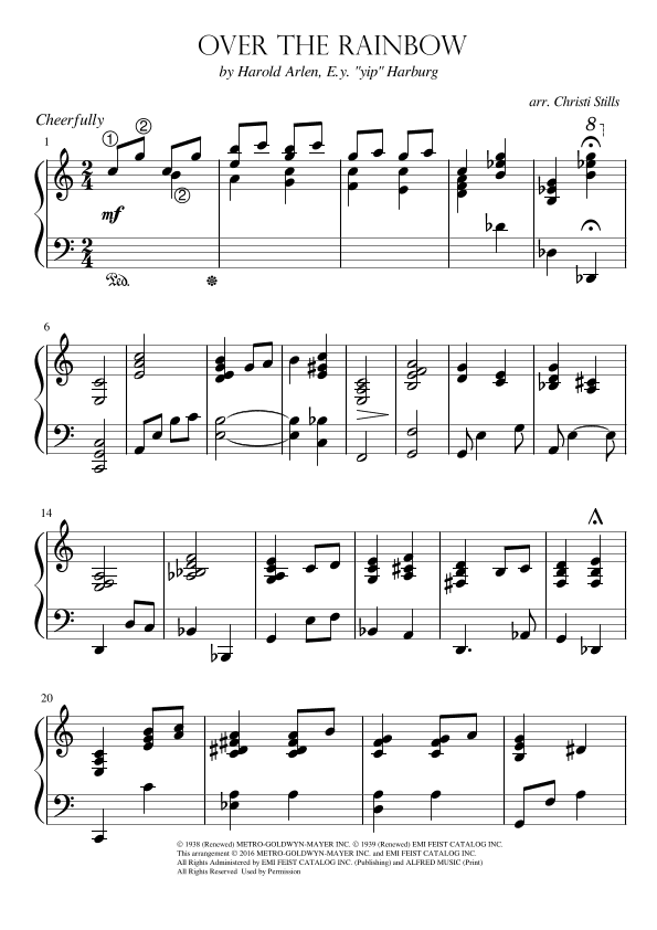 Over The Rainbow (arr. Christi Stills)