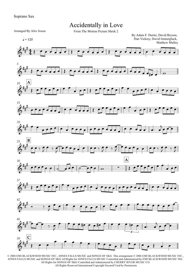 Accidentally In Love (arr. Alex Souza)