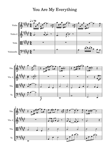 You Are My Everything (arr. Thomas lee)