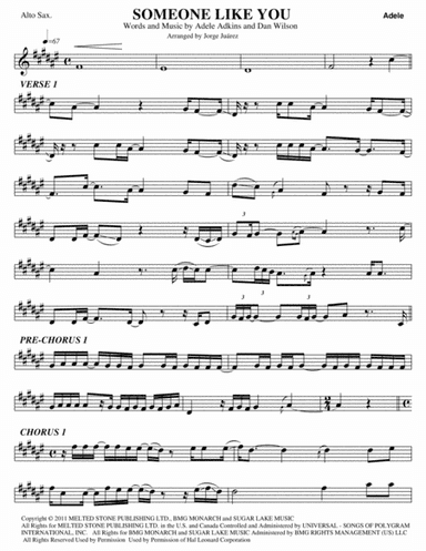 Someone Like You (arr. Jorge Juárez)