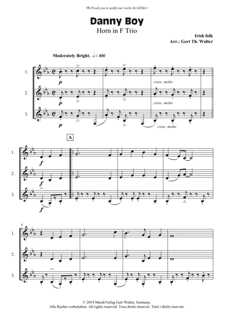 Danny Boy (arr. Gert Th. Walter)