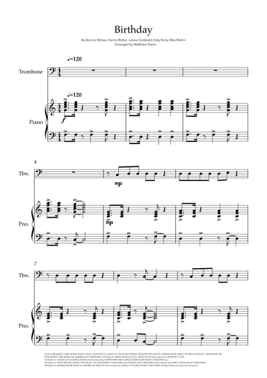 Birthday (arr. Matthew pyeon)