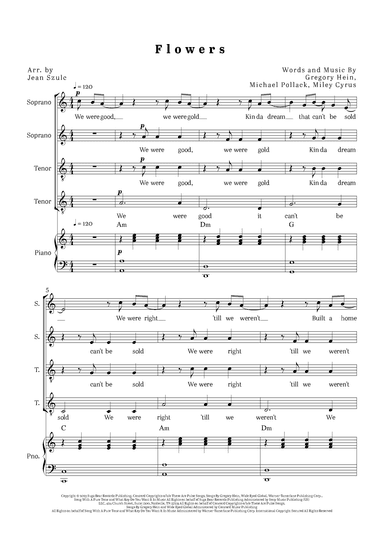Flowers (arr. Jean Szulc)