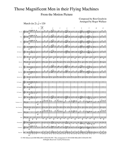 Those Magnificent Men In Their Flying Machines (arr. Roger Wallace)
