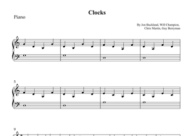 Clocks (arr. Wesley S. SIlva)