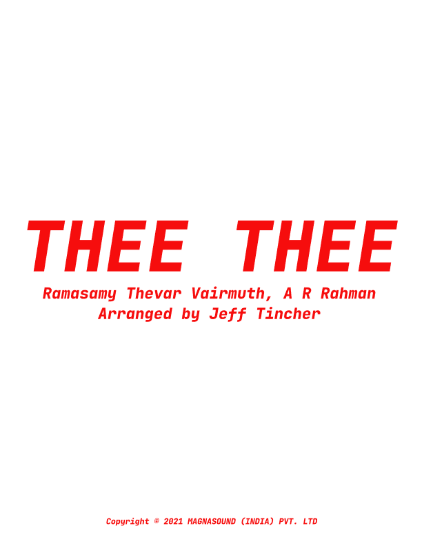 Thee Thee (arr. Jeff Tincher)