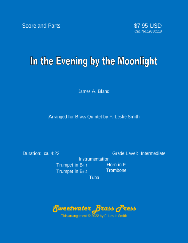 In the Evening by the Moonlight (arr. F. Leslie Smith)