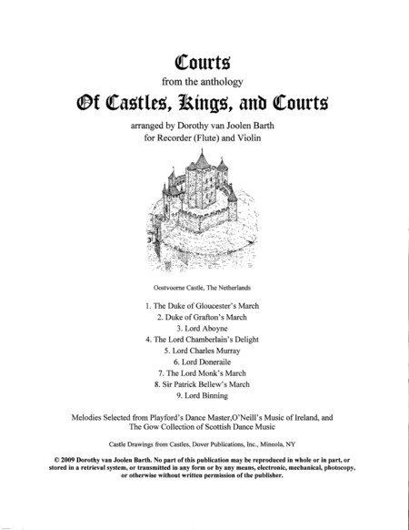 Courts (9 Duos) (arr. Dorothy van Joolen Barth)