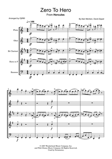 Zero To Hero (arr. OjR80)