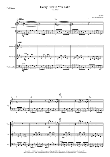 Every Breath You Take (arr. Fernando Britto)