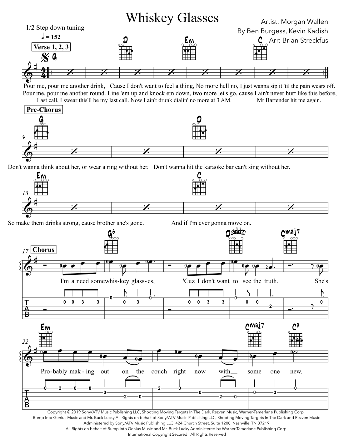 Whiskey Glasses (arr. Brian Streckfus)