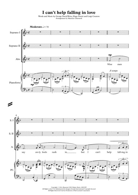 Can't Help Falling In Love (arr. Maurizio Chiavaroli)