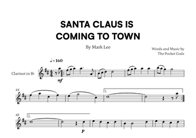 Santa Claus Is Coming To Town (arr. Cadenza Editions)