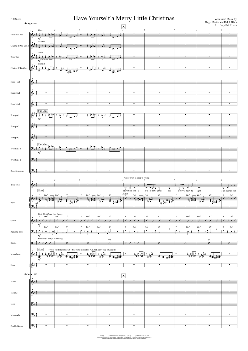 Have Yourself A Merry Little Christmas (arr. Daryl McKenzie)