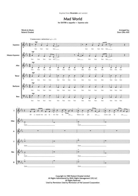 Mad World (arr. Dom Otto Asis)