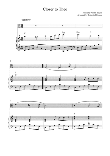 Closer to Thee (arr. Kaiserin Rebecca)