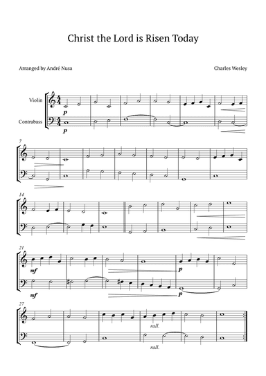 Christ the Lord is Risen Today (arr. André Nusa)